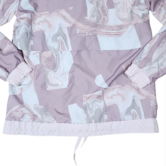 Nike Sportswear Marble-Print Half-Zip Hooded Jacket Size Med - Picture 4 of 9